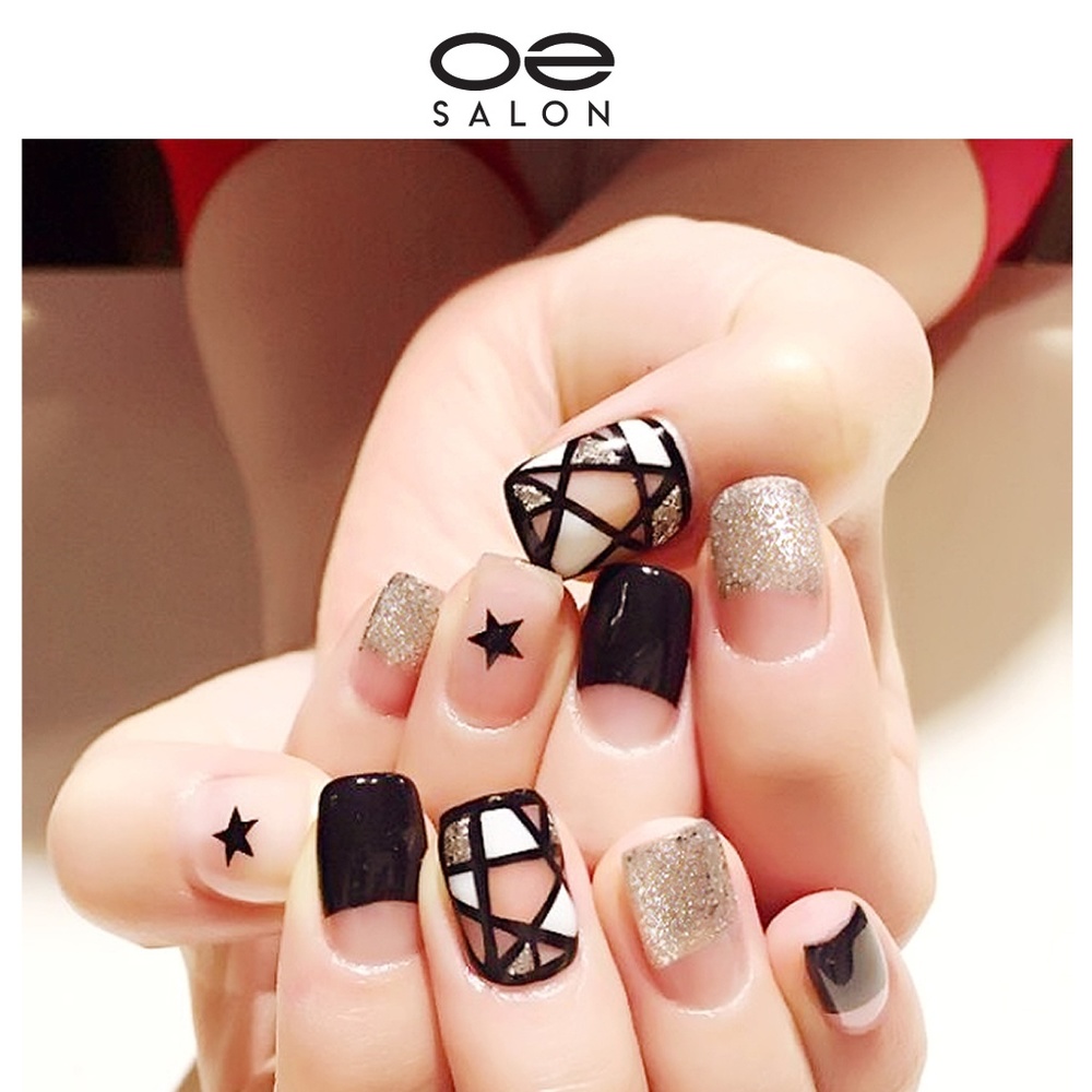 O2 Salon C47 Acrylic 3D Fake Nails(48 pcs/2 set)